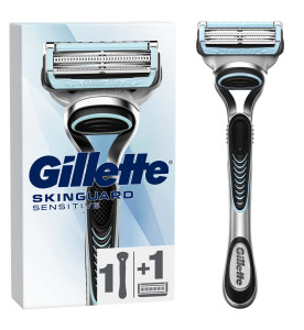 Gillette SkinGuard Sensitive Men’s Razor, 1 Handle, 1 Blade Refills