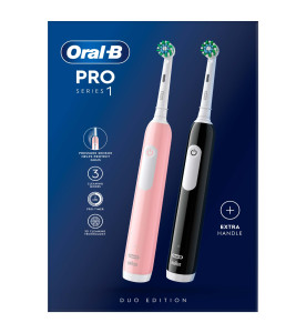 Oral-B Pro Series 1 Pink & Black Electric Toothbrushes