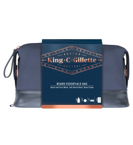 King C. Gillette Gift Set Beard & Face Wash + Balm + Comb