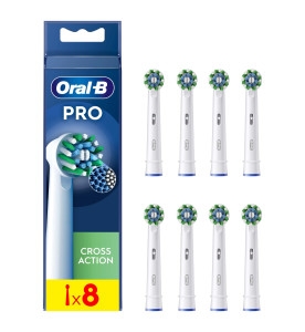 Oral-B Pro Cross Action Toothbrush Heads, 8 Counts