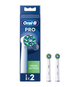 Oral-B Pro Cross Action Toothbrush Heads, 2 Counts