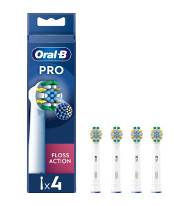 Oral-B Pro Floss Action Electric Toothbrush Heads, 4 Counts