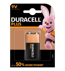 Duracell Plus Power 9V 1 Pack Alkaline Battery