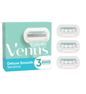 Venus Deluxe Smooth Sensitive Razor Blades x3 