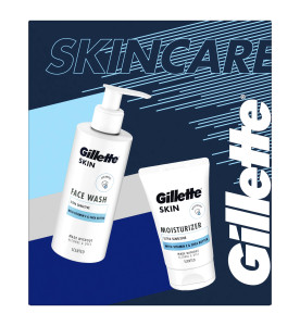 Gillette SKIN Gift Set Facewash + Moisturiser