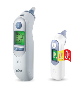 Braun ThermoScan 7 with Age Precision Ear Thermometer. Gift pack with Toy Thermometer