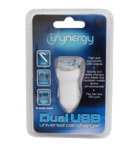 iSynergy Dual Universal 12 Volt USB Charger