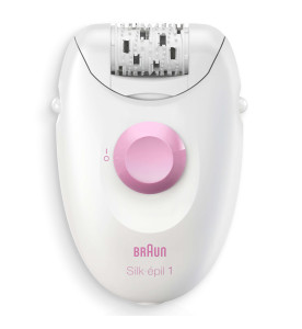 Braun Silk-épil 1 1-176 Epilator, White/Pink 